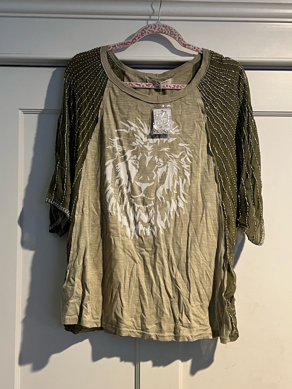 Free People - We the Free Showtime Tee - Olive - NWT - Picture 3 of 12